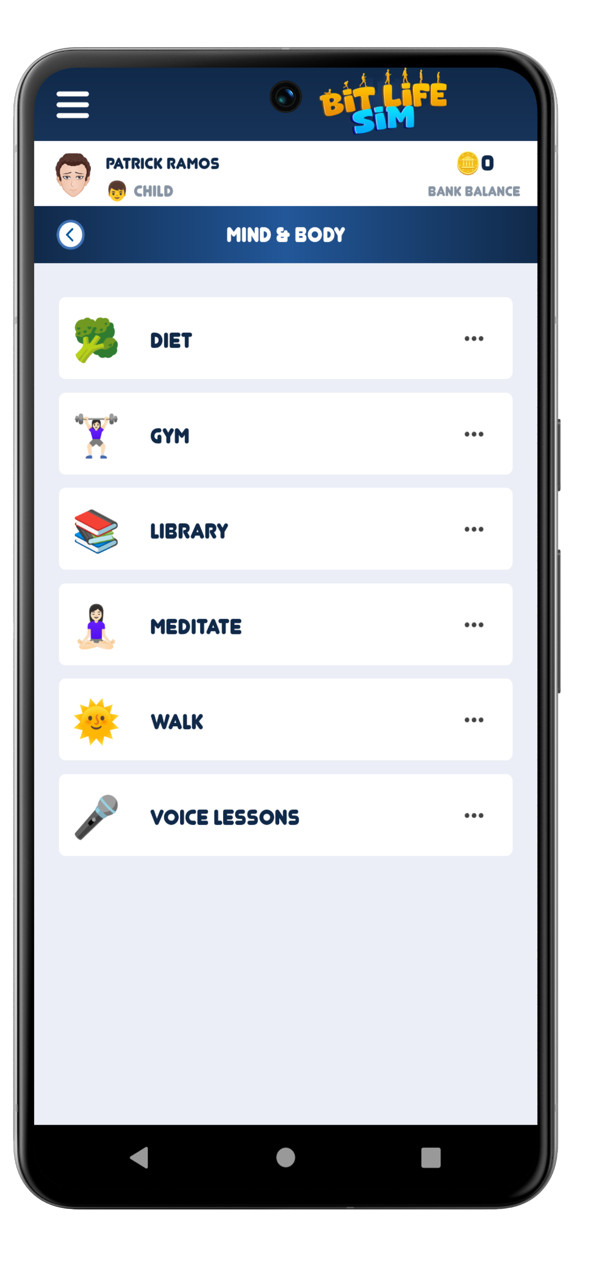 In BitLifeSim, you can't be a troublemaker — no fighting, no crime — only a path to becoming the best version of yourself.